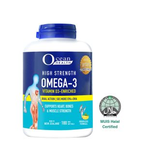 Ocean Health High Strength Omega3 & VitD3 Sgel180s