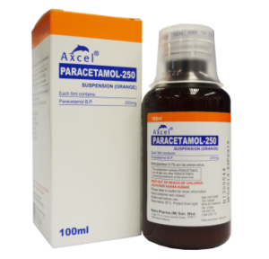 Axcel Paracetamol 250mg Suspension 100ml