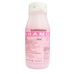 Dhamol 250mg/5ml Suspension Pink 60ml