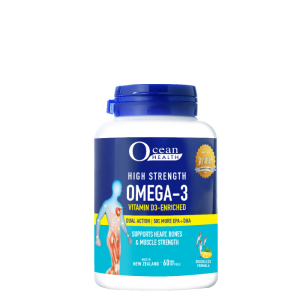 Ocean Health High Strength Omega3 & Vit D3 Sgel60s